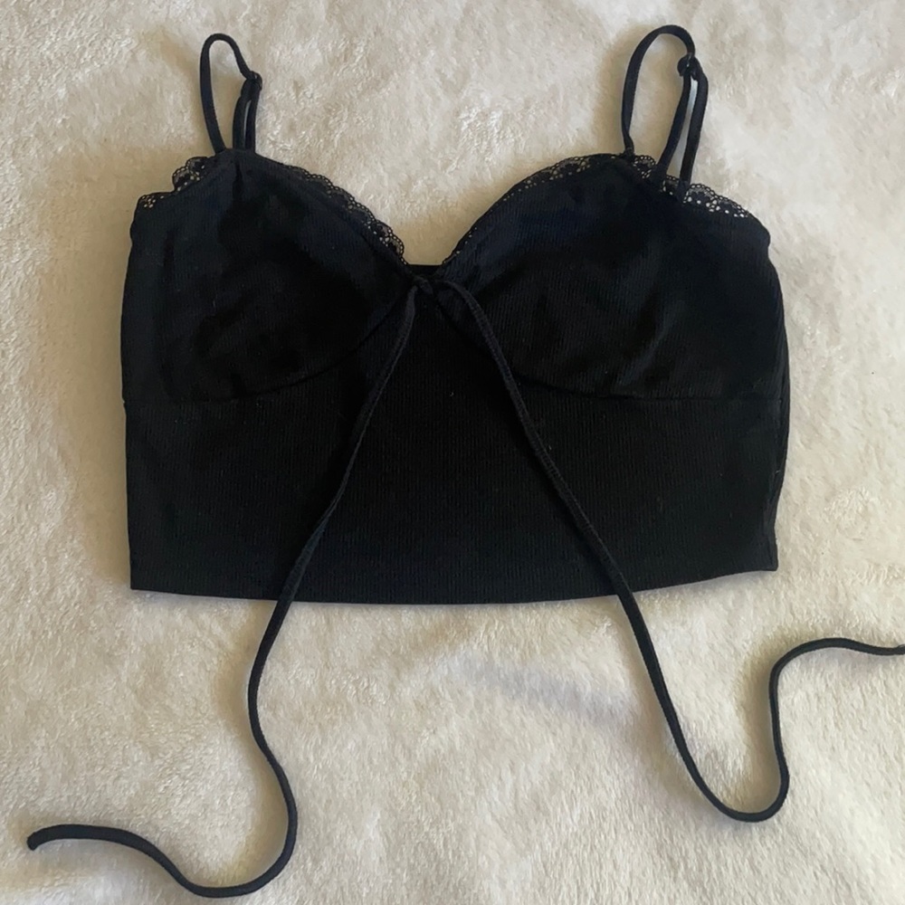 Black Lace Croptop